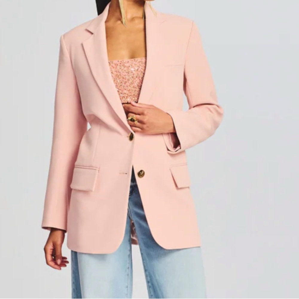 Retrofête Elegant Dusty Peach Women's Blazer